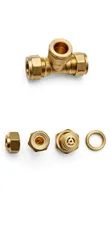Brass Compression Fittings Set don Copper Pipes - 2