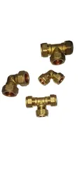 Brass Compression Fittings Set don Copper Pipes - 5