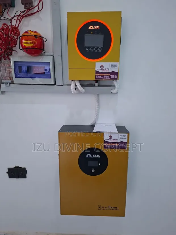 5kWh SMS Lithium Battery with 6.5kVA SMS Hybrid Inverter - 1