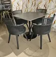 Modern 4-Seater Restaurant Dining Set - 2