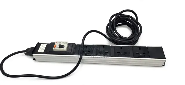 4-Way PDU Power Extension Box tare da RCD Breaker - 5.5m Cable - 1