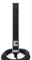 4-Way PDU Power Extension Box tare da RCD Breaker - 5.5m Cable - 2
