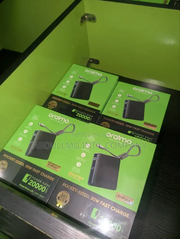 Original Oraimo PowerNova L21 20,000mAh Power Bank - 30W Fast Charge - 1