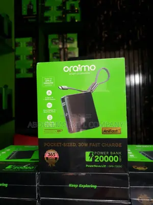 Original Oraimo PowerNova L21 20,000mAh Power Bank - 30W Fast Charge