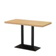 Rectangular Restaurant/Café Table - Hasken Katako, Bakin Karfe - 1