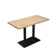Rectangular Restaurant/Café Table - Hasken Katako, Bakin Karfe - 4