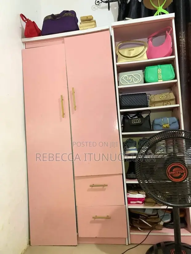 Two Door Wardrobe - Pink, Home Interiors - 1