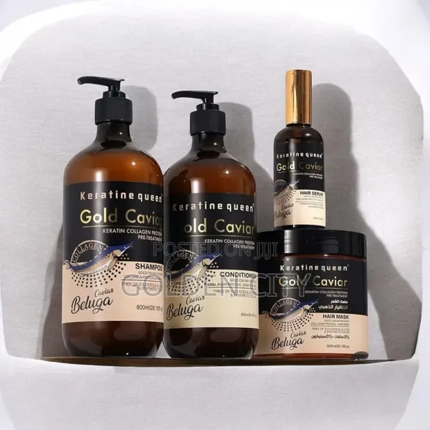 Keratine Queen Gold Caviar Hair Care Set - 1