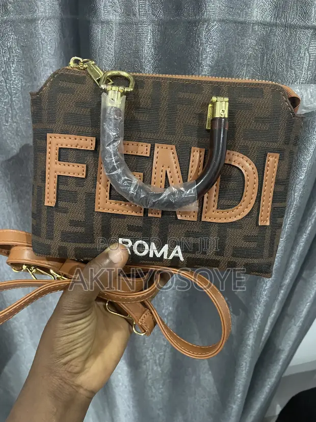 Fendi Handbag Mai Girma - Brown Genuine Leather - 1