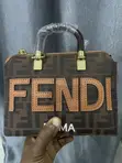 Fendi Handbag Mai Girma - Brown Genuine Leather - 2