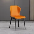 Modern Imported Padded Leather Dining Chair - 1