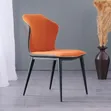 Modern Imported Padded Leather Dining Chair - 2