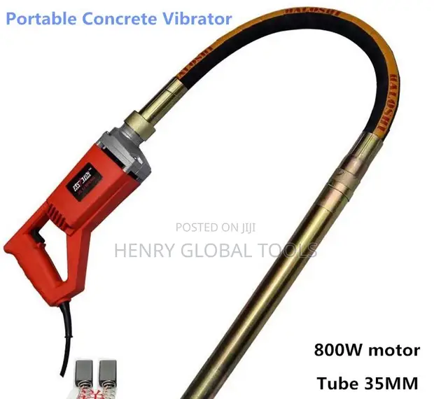 Heavy-Duty Electric Concrete Vibrator with Flexible Shaft - 1