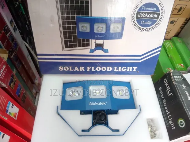 Wakatek Solar Flood Lights - 300W LED - 1