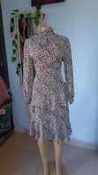 Women's Leopard Print Ruffle Dress - 2