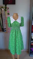 Mata Green Floral Midi Dress da Farar Collar - 2