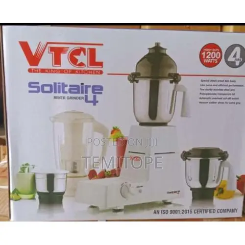 VTCL 4-Jar Solitaire 1200W Mixer Grinder - 1