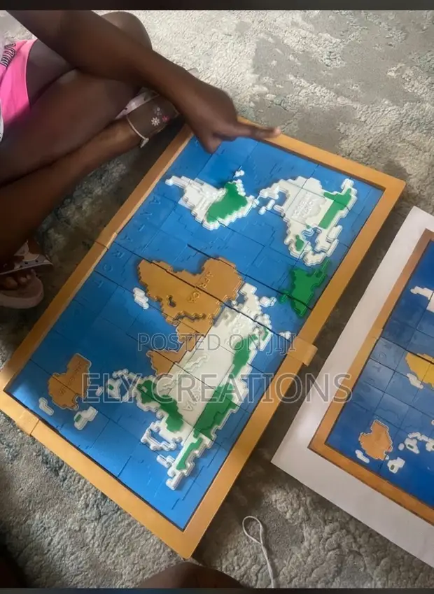 World Map Puzzle - 3D Educational Toy - 1