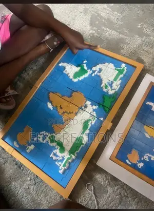 World Map Puzzle - 3D Toy Mai Koyarwa