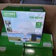 Gdtime 12" Solar Rechargeable Fan with 2 Bulbs - 2