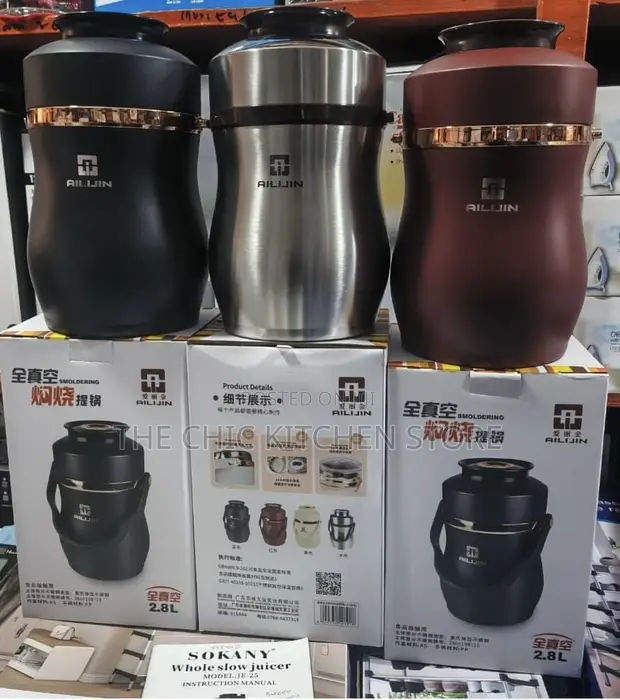 Ailijin 2.8L Insulated Food Flask - 1