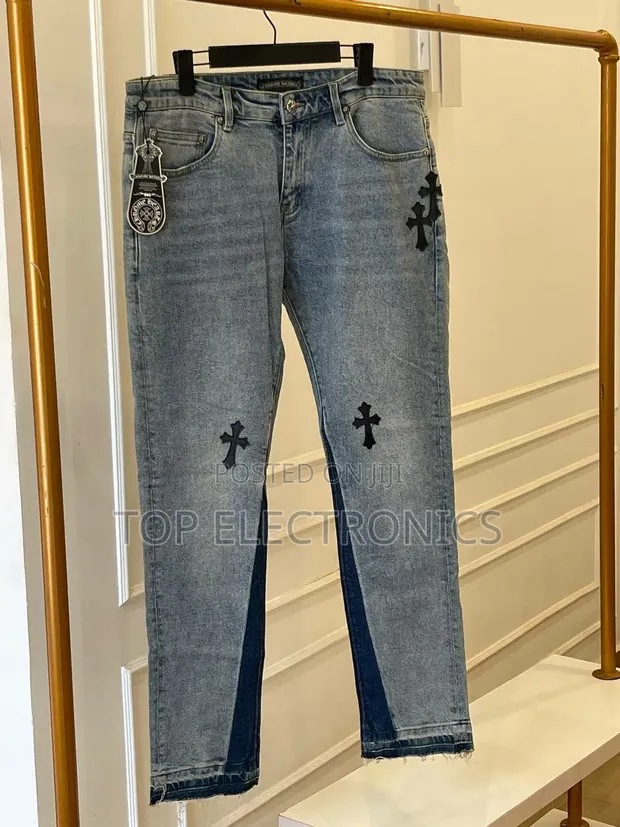 Chrome Hearts Baggy Jeans - High Quality - 1