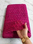 Quality Dry Lace Fabric - Red - 5