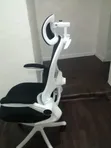 Modern Ergonomic Mesh Office Chair - Black & White - 2
