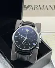 Emporio Armani Active Chronograph Leather Strap Watch - 4