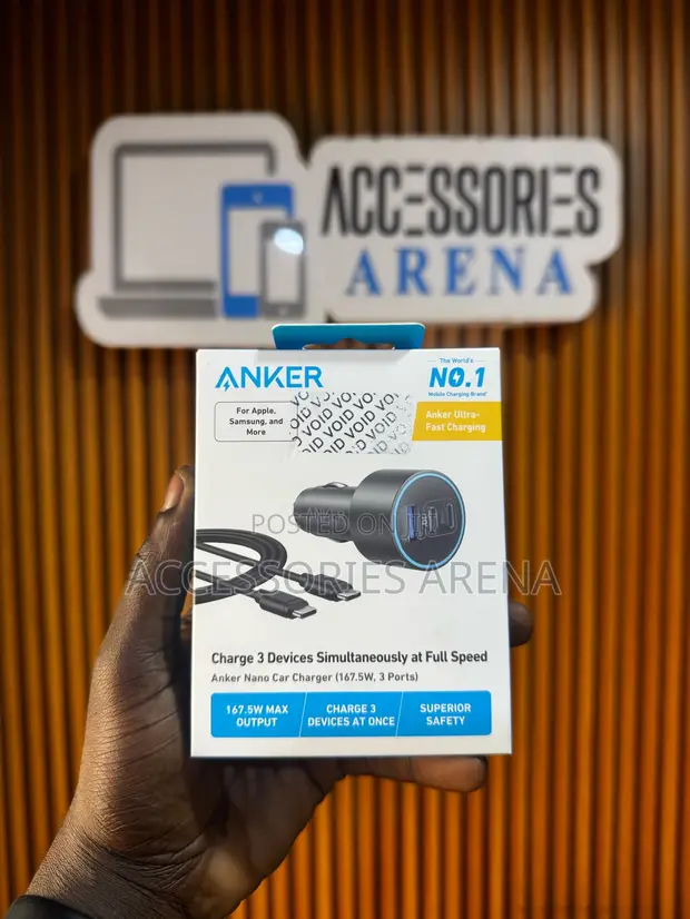 Anker Nano Car Caji (167.5W, 3-Tashoshi) - 1