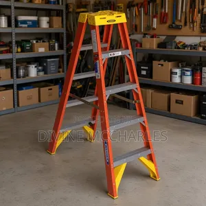 5 Step Fiberglass A-Frame Ladder
