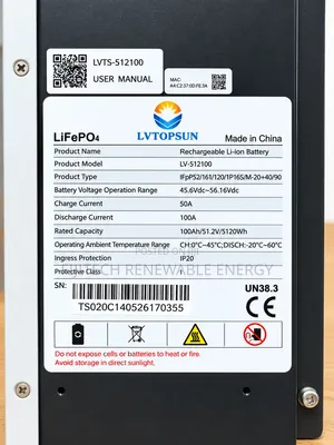 5kva 48v Lvtopsun Lithium Battery