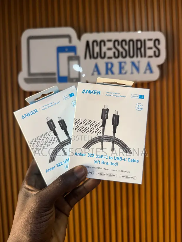 Anker 322 Braided USB-C to USB-C Cable (6ft) - 1