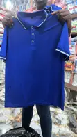 Plain Collar Neck T-Shirt don Branding - 1