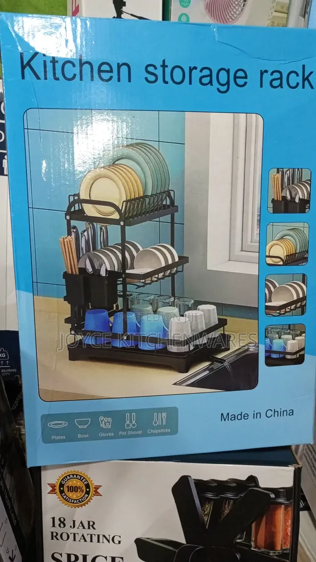 Rustless Kitchen Storage Rack - Plate Dish Rack - 1