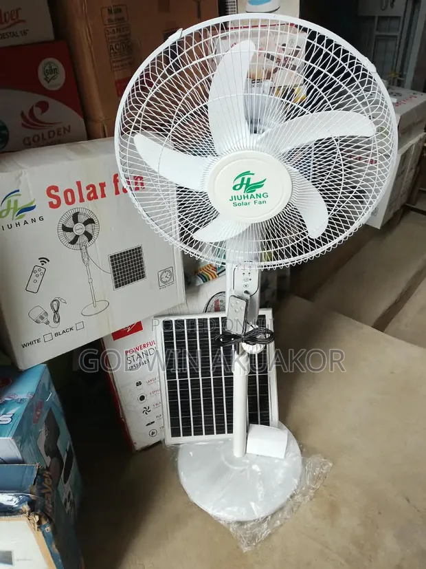 16" Rechargeable Solar Fan Mai Remote Control (OX) - 1