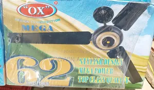 62-Inch Ox Ceiling Fan with Long Blades