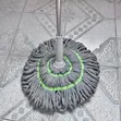 Spin Rotating Cotton Pad Mop (Grey/Green) - 3