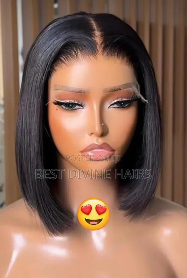10" 5x5 Bob Wig - SDD Quality Human Hair - 1