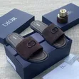 Dior Suede Slides - Men's Brown - 1