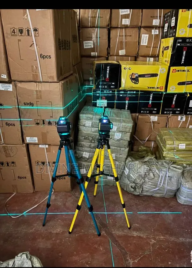 16-Line Laser Level with Double Battery & Tripod - 1