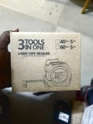 3-in-1 Laser Distance Meter with Steel Tape