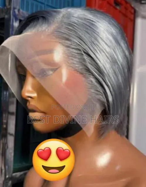 Quality Full Frontal Tiwa Wig - Grey Human Hair - 1