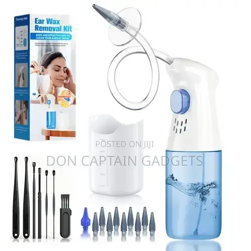 HIJOY Manual Ear Washer with Digging Spoon - Blue - 1