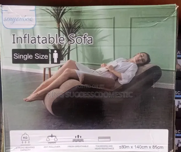 Premium Single Inflatable Lounger Sofa - 1