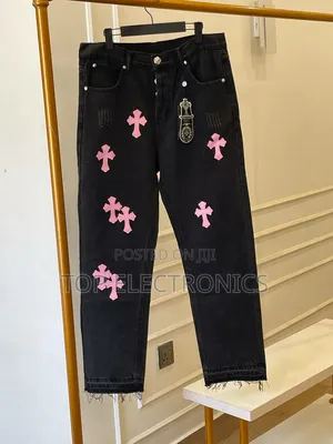Chrome Hearts Baggy Jeans - Black XXL/3XL