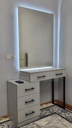 Standard Dressing Mirror Set with 6 Drawers