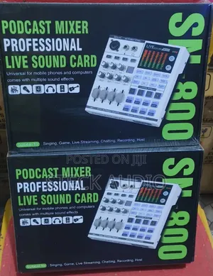 SN800 Professional Live Sound Card for Podcast Mixing
