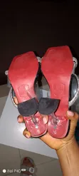 AdaJosh Black Leather Glass Heel Shoes - 3