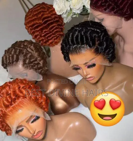 Full Frontal Tiwa Pixie Cut Wig - Human Hair - 1
